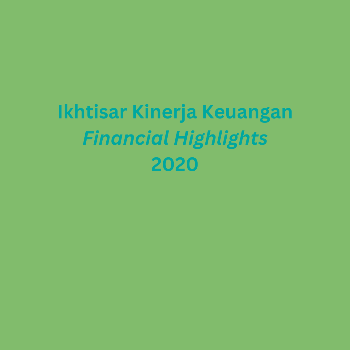 Cover Ikhtisar Keuangan 2020